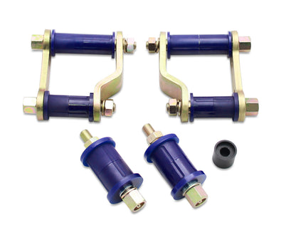 Rear Axle Leaf Spring - Bushing and Greaseable Shackle/Pin Kit