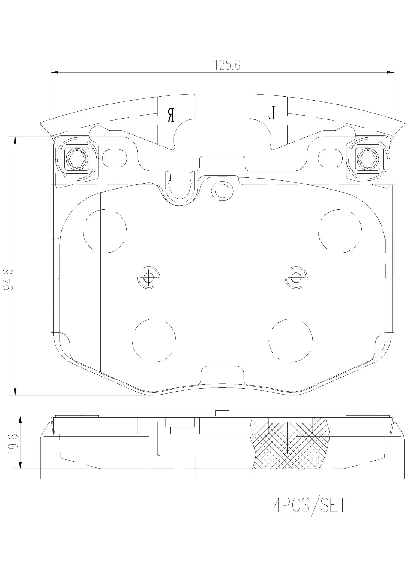 Brembo Prime Ceramic Disc Brake Pad Set - P06099N