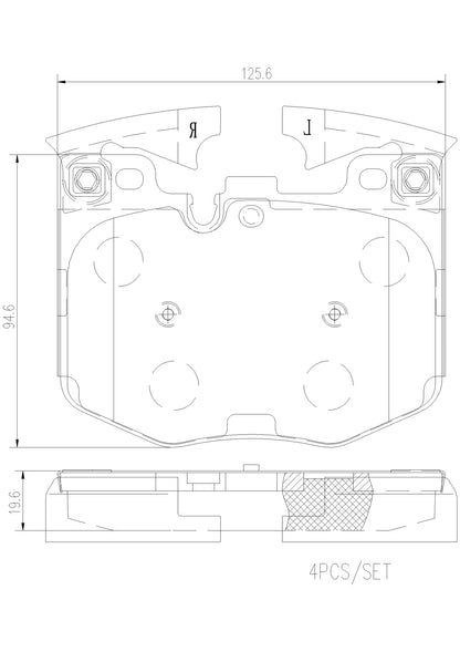 Brembo Prime Ceramic Disc Brake Pad Set - P06099N