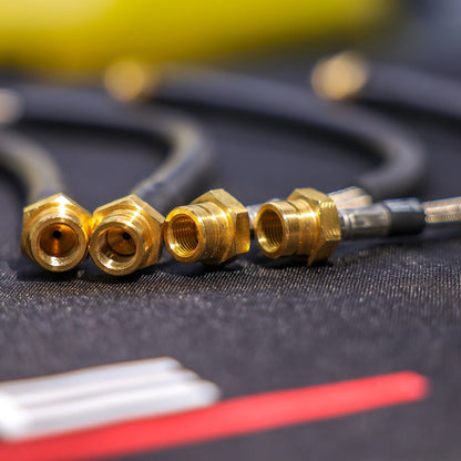 GT4 RS BRAIDED BRAKE LINE SET FRONT&BACK [MANTHEY RACING]